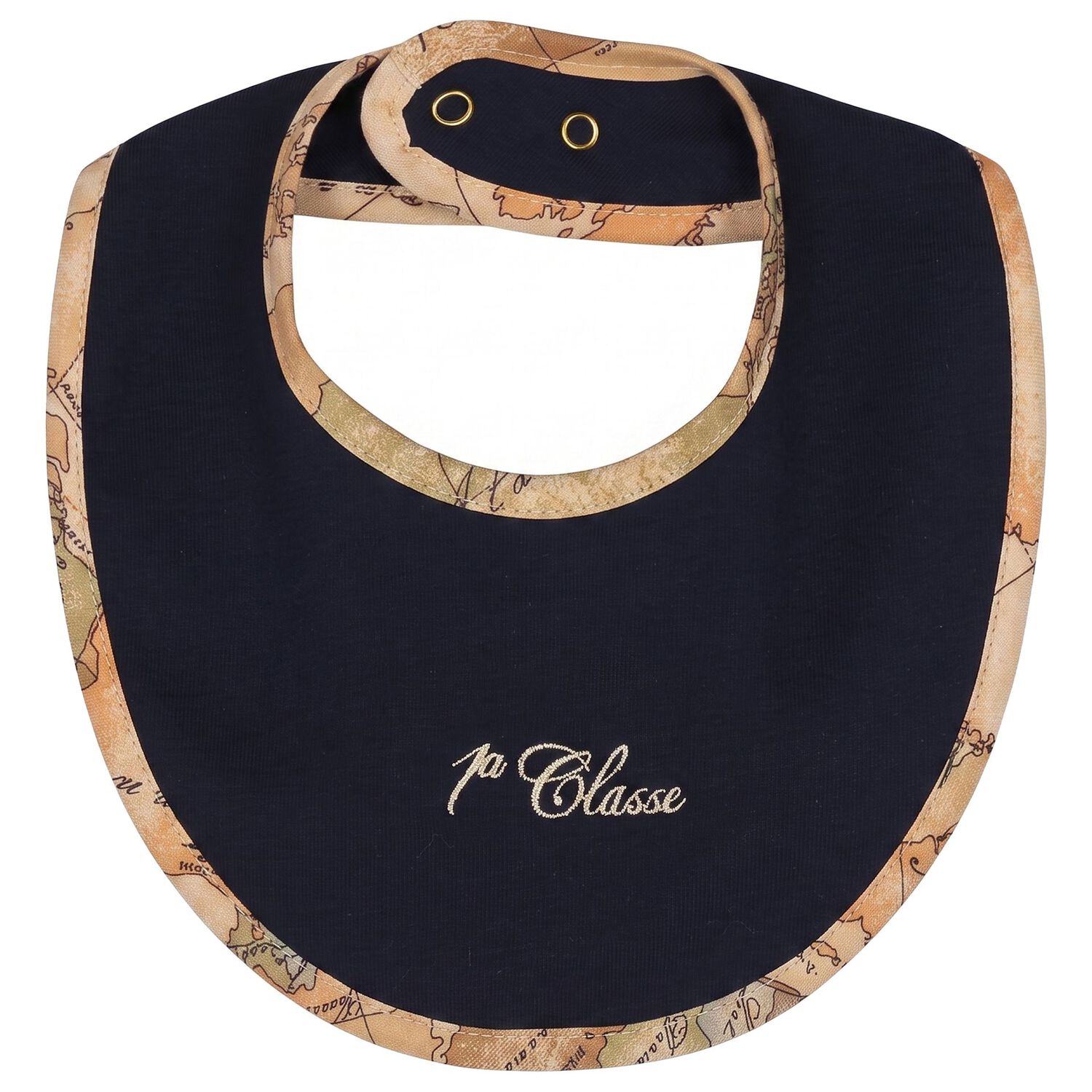 Baby Boys Navy Blue & Beige Geo Map Babygrow Gift Set, 2, hi-res