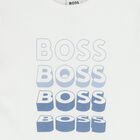 Boys White Logo T-Shirt, 1, hi-res