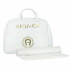 White & Gold Baby Changing Bag, 1, hi-res
