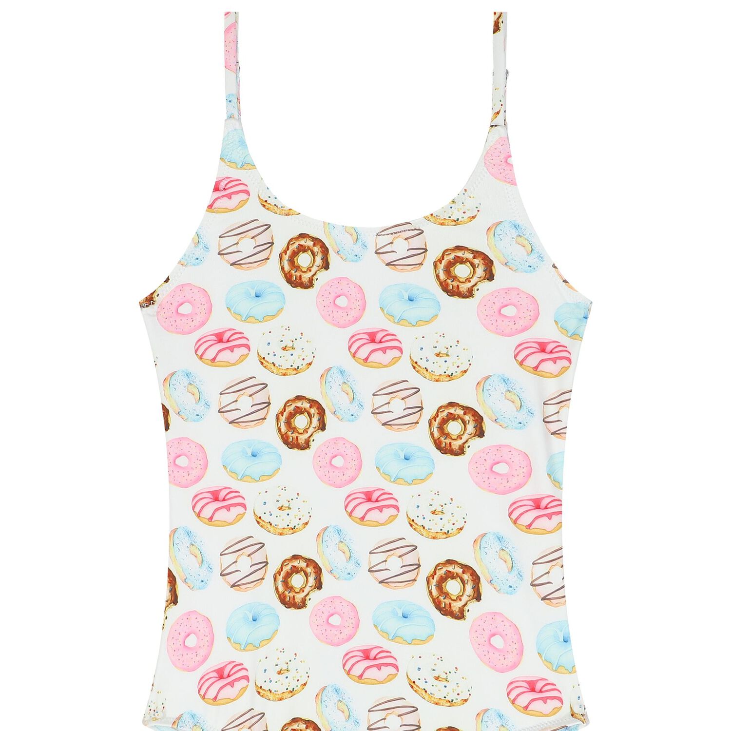 Girls White Donut Swimsuit, 1, hi-res image number null