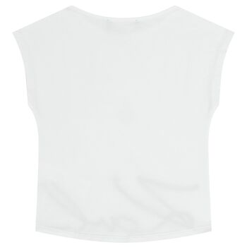 Girls Mini Me White Logo T-Shirt
