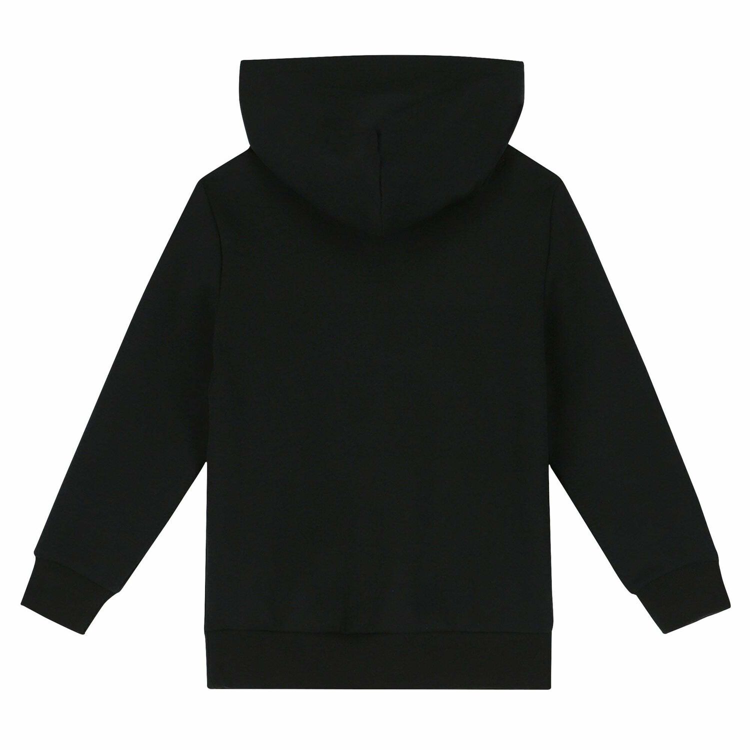Boys Black Logo Hooded Top, 1, hi-res image number null