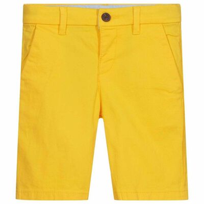 Boys Yellow Chino Shorts