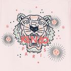 Younger Girls Pink Logo Tiger Dress, 1, hi-res