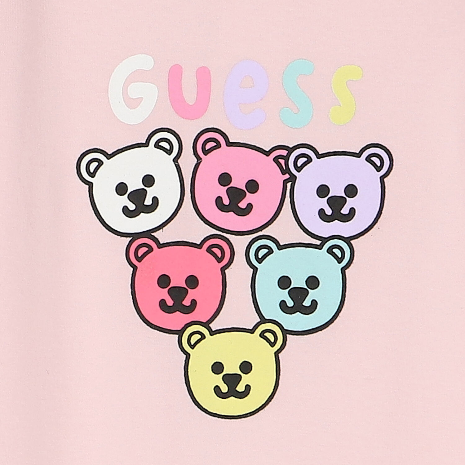 Baby Girls Pink Teddy Bear Logo Babygrow, 1, hi-res