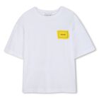 Boys White Logo T-Shirt, 1, hi-res