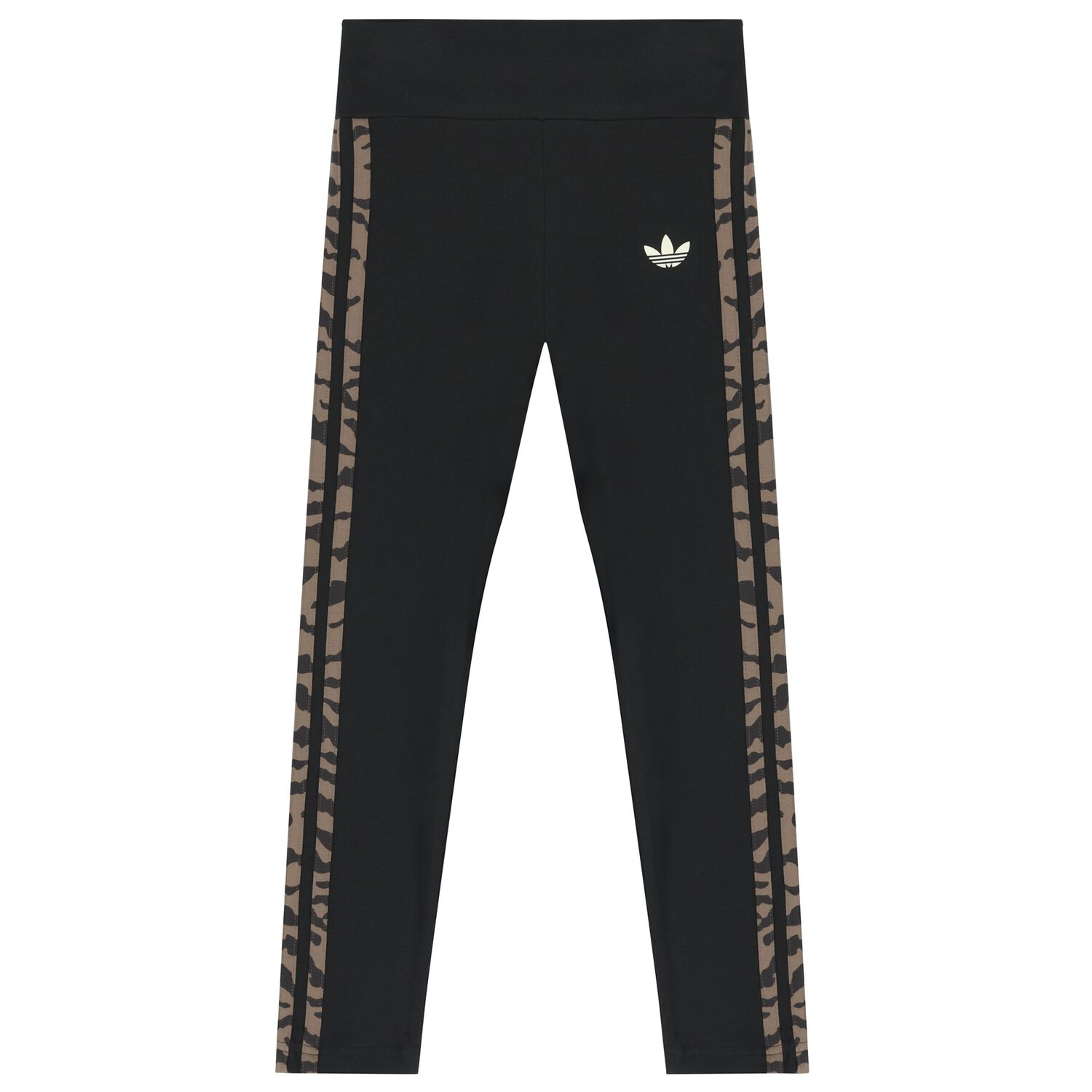 Girls Black Logo Leggings, 1, hi-res