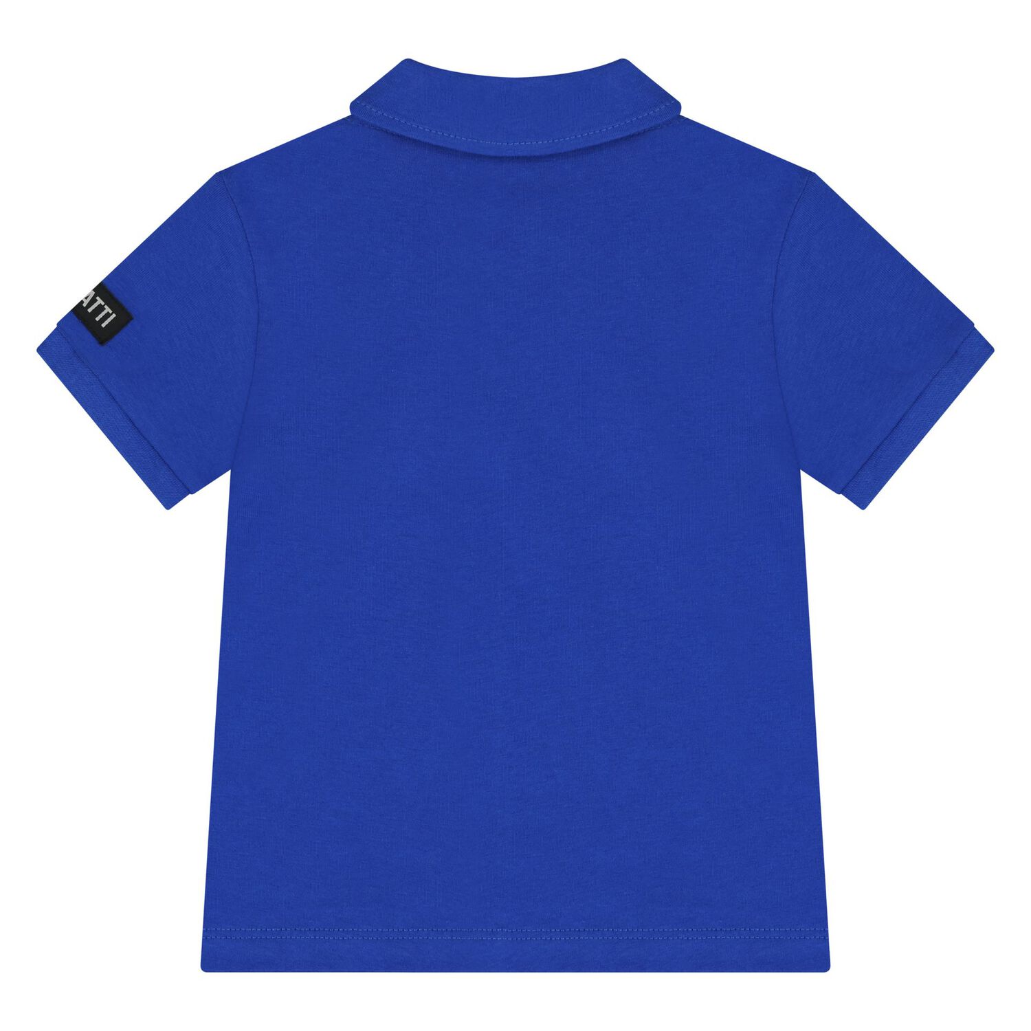 Younger Boys White & Blue Logo Polo Shirt, 2, hi-res