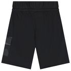 Boys Black Shorts, 1, hi-res