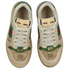 Beige & Green GG Supreme Trainers, 1, hi-res