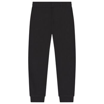 Boys Black Logo Joggers