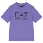 Boys Violet & Black Logo Shorts Set, 2, hi-res