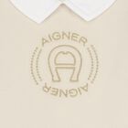 Beige Logo Babygrow, 1, hi-res