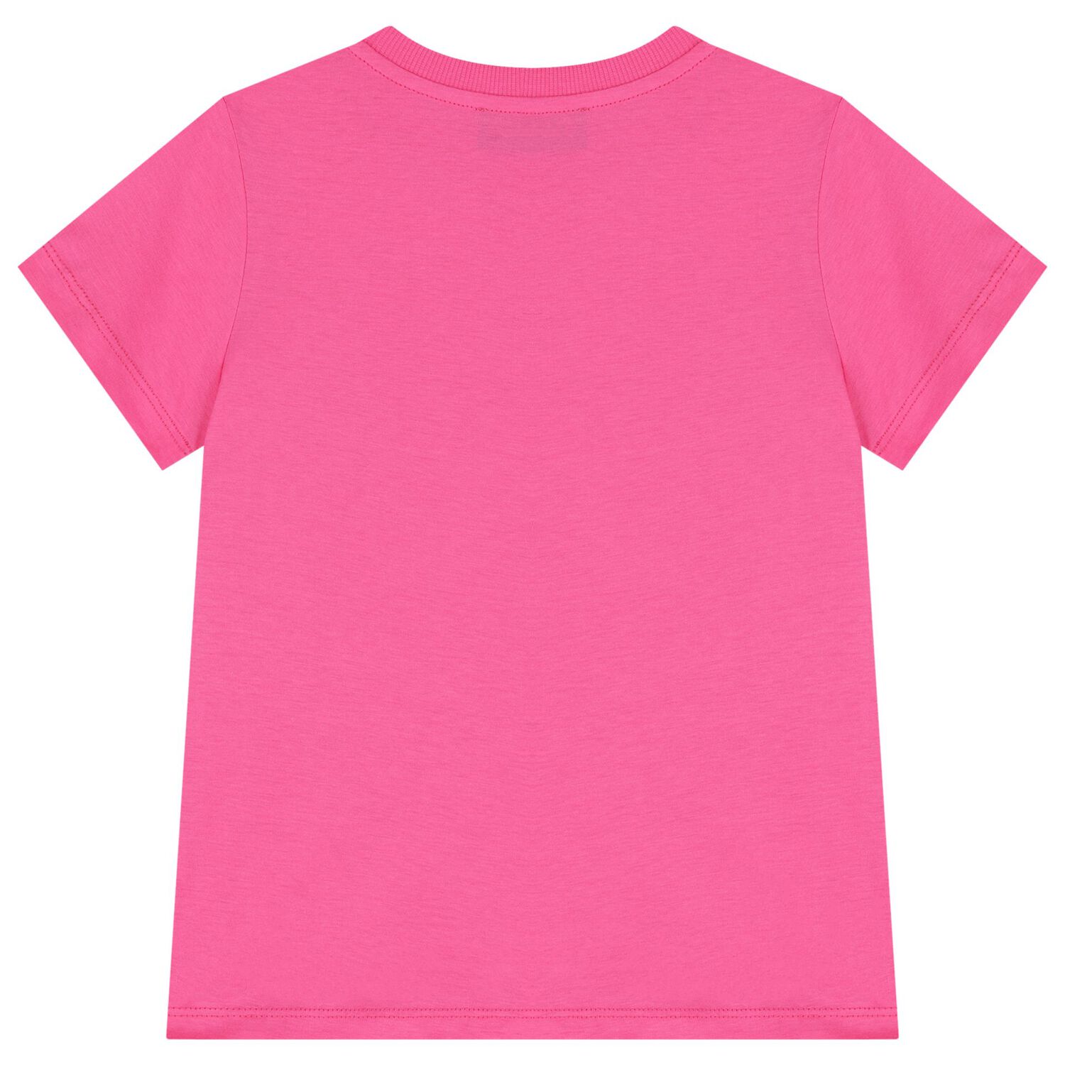 Girls Pink Teddy Bear Logo T-Shirt, 5, hi-res
