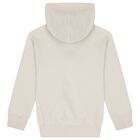 Boys Beige Logo Hooded Top, 2, hi-res