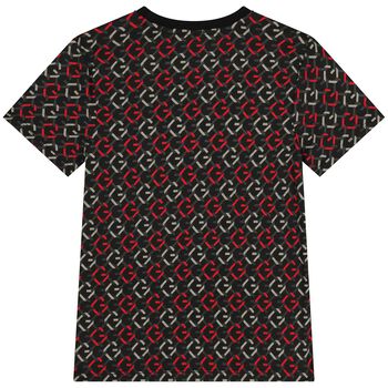 Boys Grey & Red Logo T-Shirt