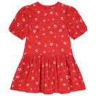 Girls Red Planet Boke Dress, 1, hi-res