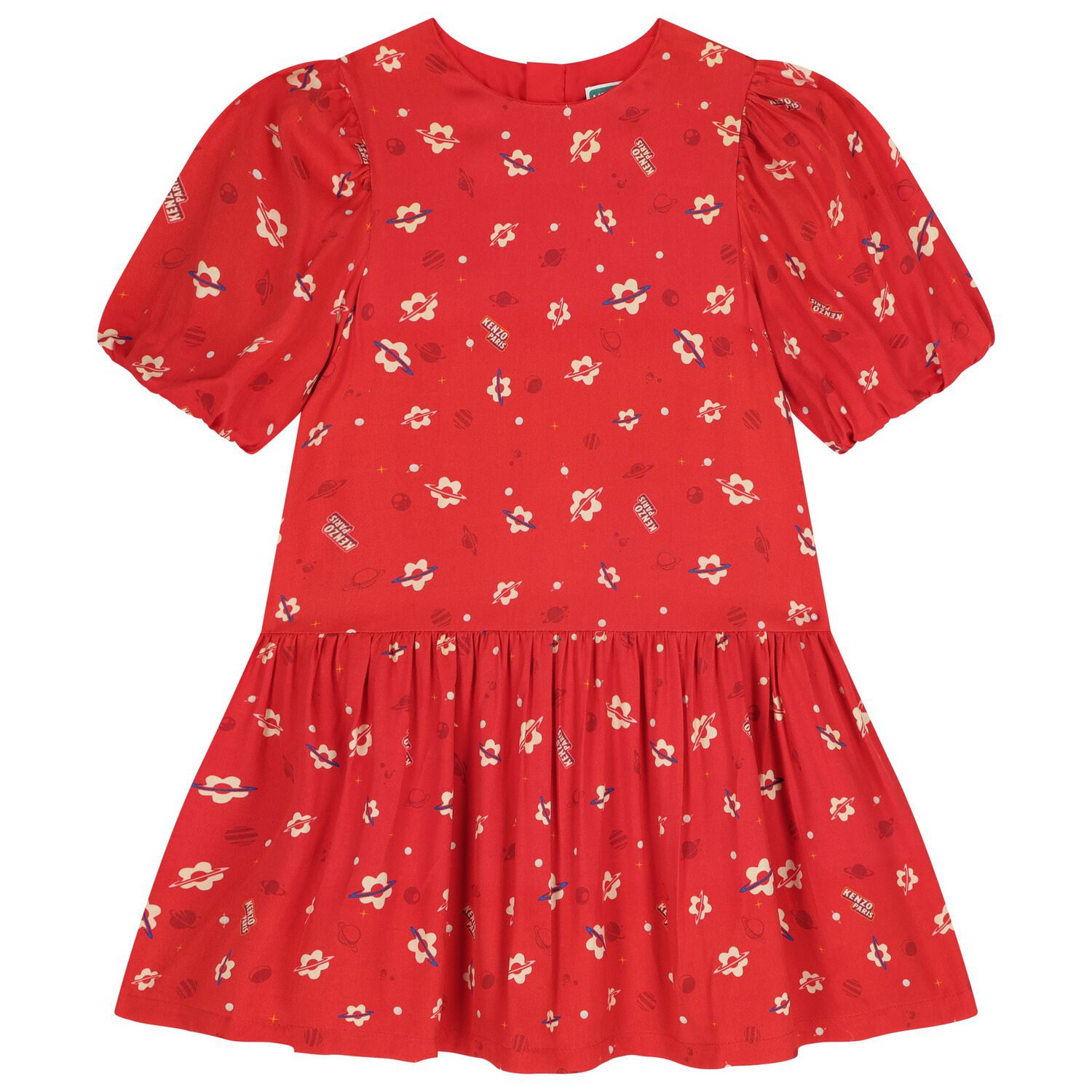 Girls Red Planet Boke Dress, 1, hi-res