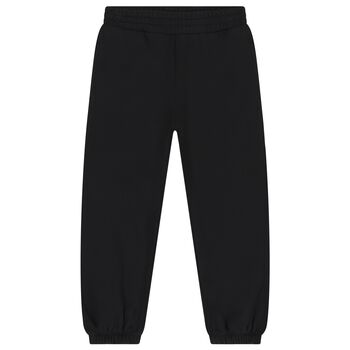 Girls Black Logo Joggers