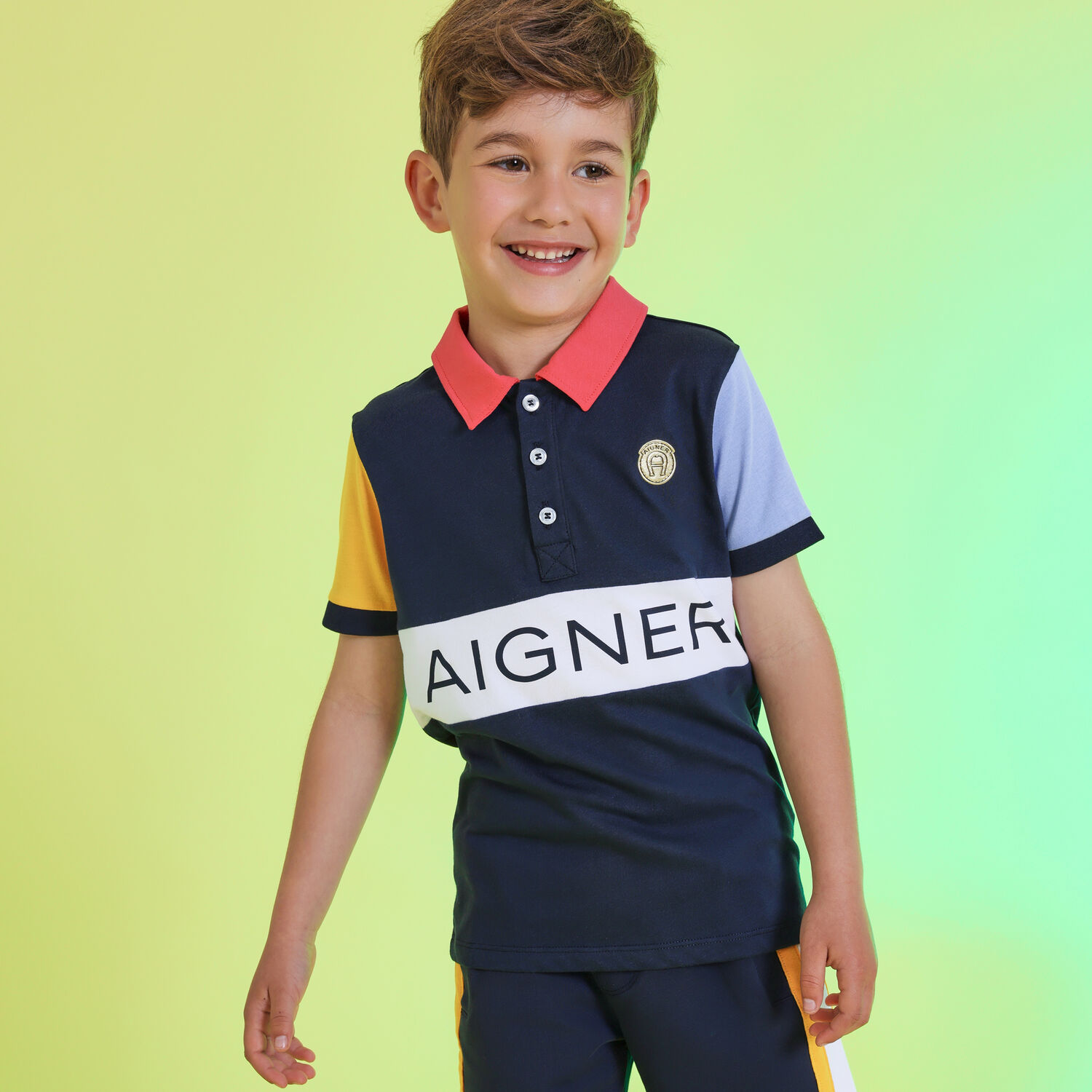 Boys Multi-Colored Logo Polo Shirt, 1, hi-res