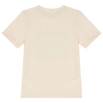 Boys Beige Logo T-Shirt