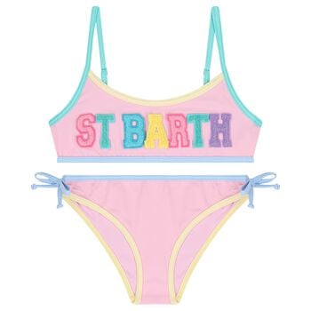 Girls Pink Logo Bikini