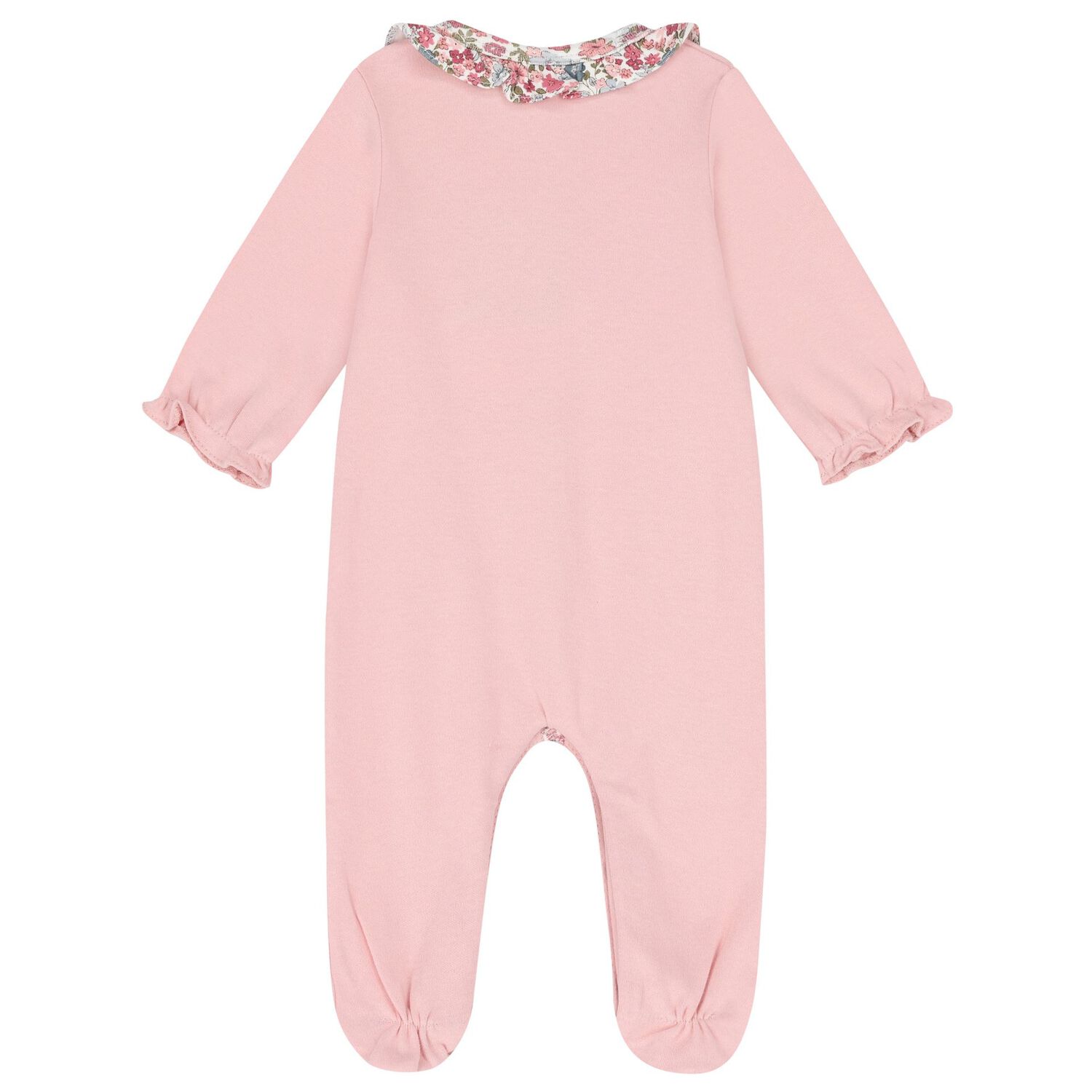 Baby Girls White & Pink Babygrows ( 2-Pack ), 1, hi-res