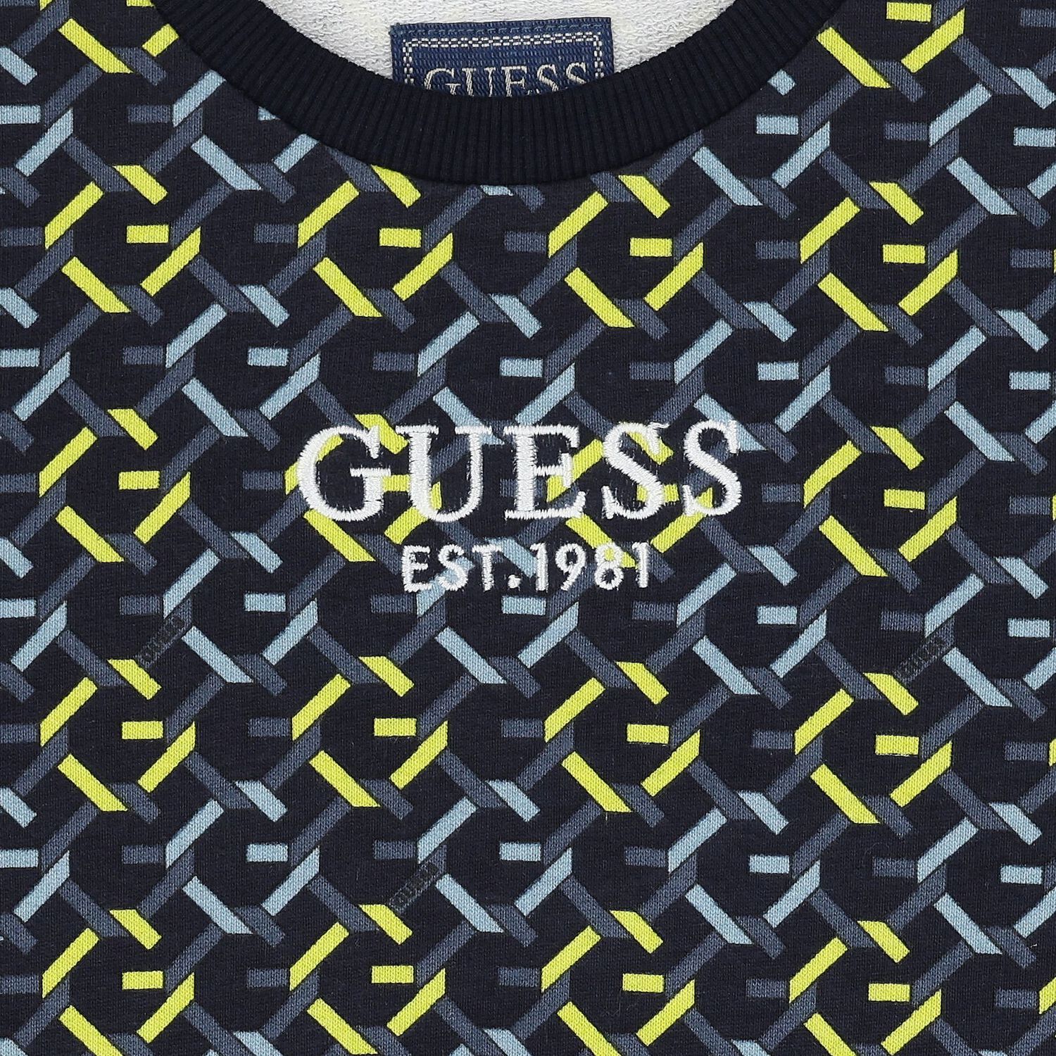 Boys Navy Blue Logo Sweatshirt, 1, hi-res