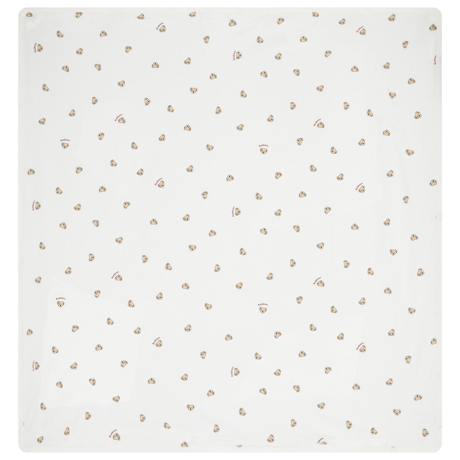 White Teddy Bear Baby Blanket, 1, hi-res