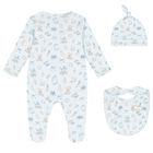 Blue Nursery Print Babygrow Gift Set (3 Piece), 1, hi-res