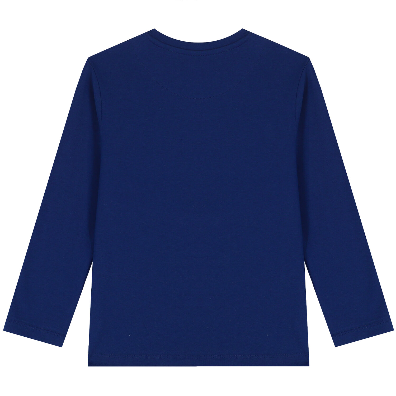 Boys Blue Logo Long Sleeve Top, 1, hi-res