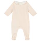 Baby Girls Pink Babygrow & Bib Gift Set, 1, hi-res