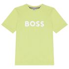 Boys Green Logo T-Shirt, 5, hi-res