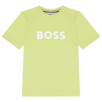 Boys Green Logo T-Shirt