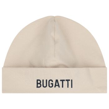 Baby Boys Beige Logo Hat