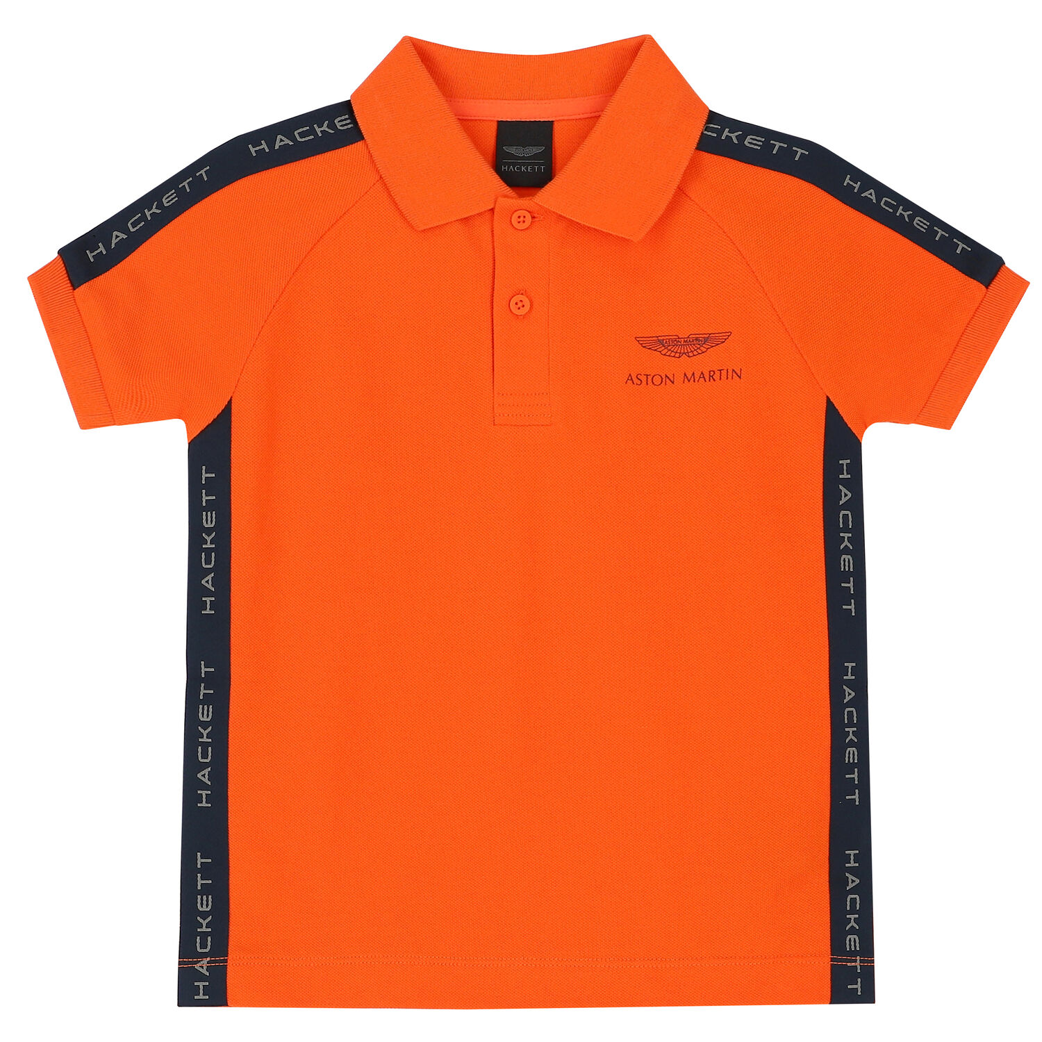 Boys Orange Logo Polo Shirt, 2, hi-res