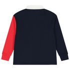 Boys Multi-Coloured Logo Polo Shirt, 1, hi-res