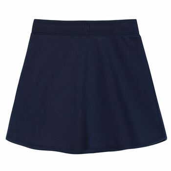 Girls Navy Logo Skirt