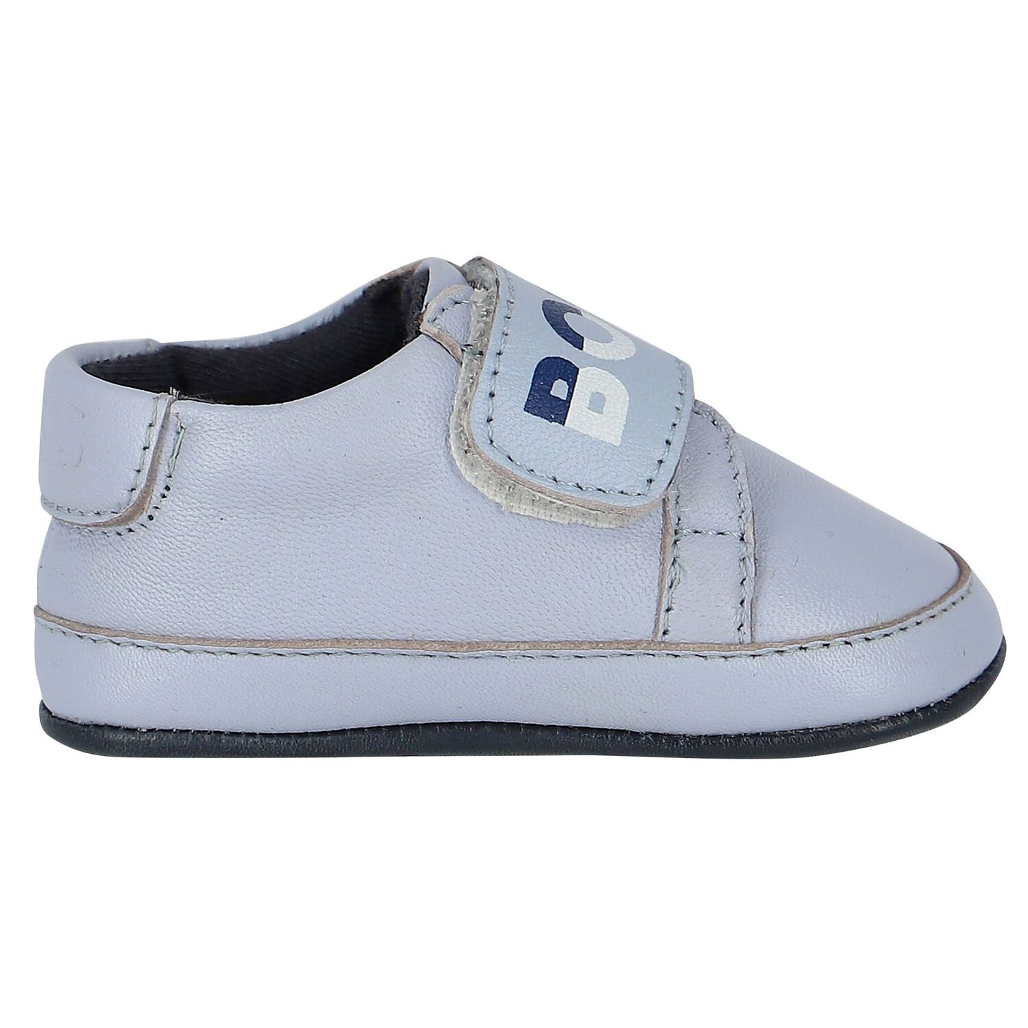 Baby Boys Blue Logo Pre Walker Shoes, 1, hi-res