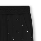 Girls Black Logo Joggers, 1, hi-res