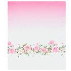 Baby Girls White & Pink Floral Blanket, 1, hi-res