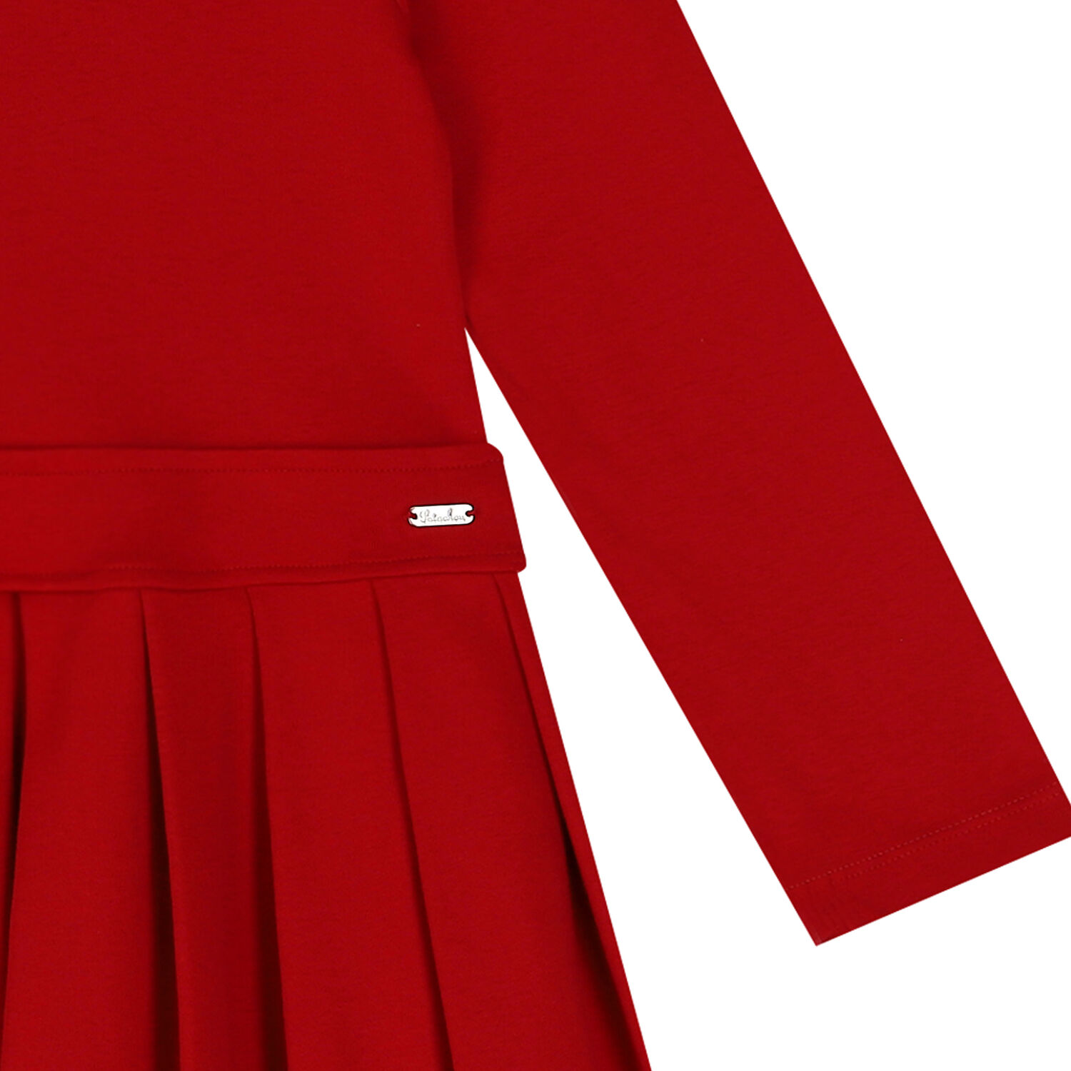 Girls Red Pleated Dress, 1, hi-res image number null