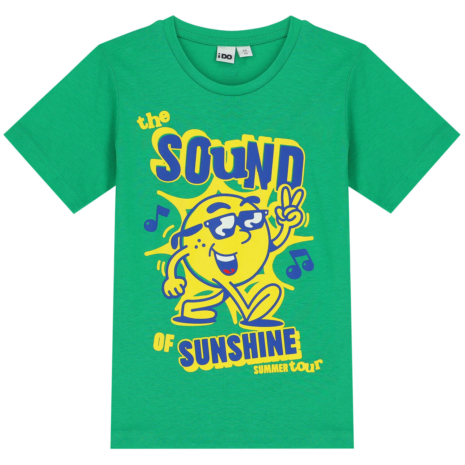 Boys Green Sun T-Shirt, 1, hi-res