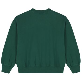Girls Green Logo Sweatshirt