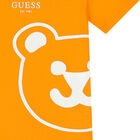 Boys Orange Teddy Bear Logo T-Shirt, 3, hi-res