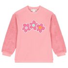 Girls Pink Floral & Fleece Leggings Set, 1, hi-res