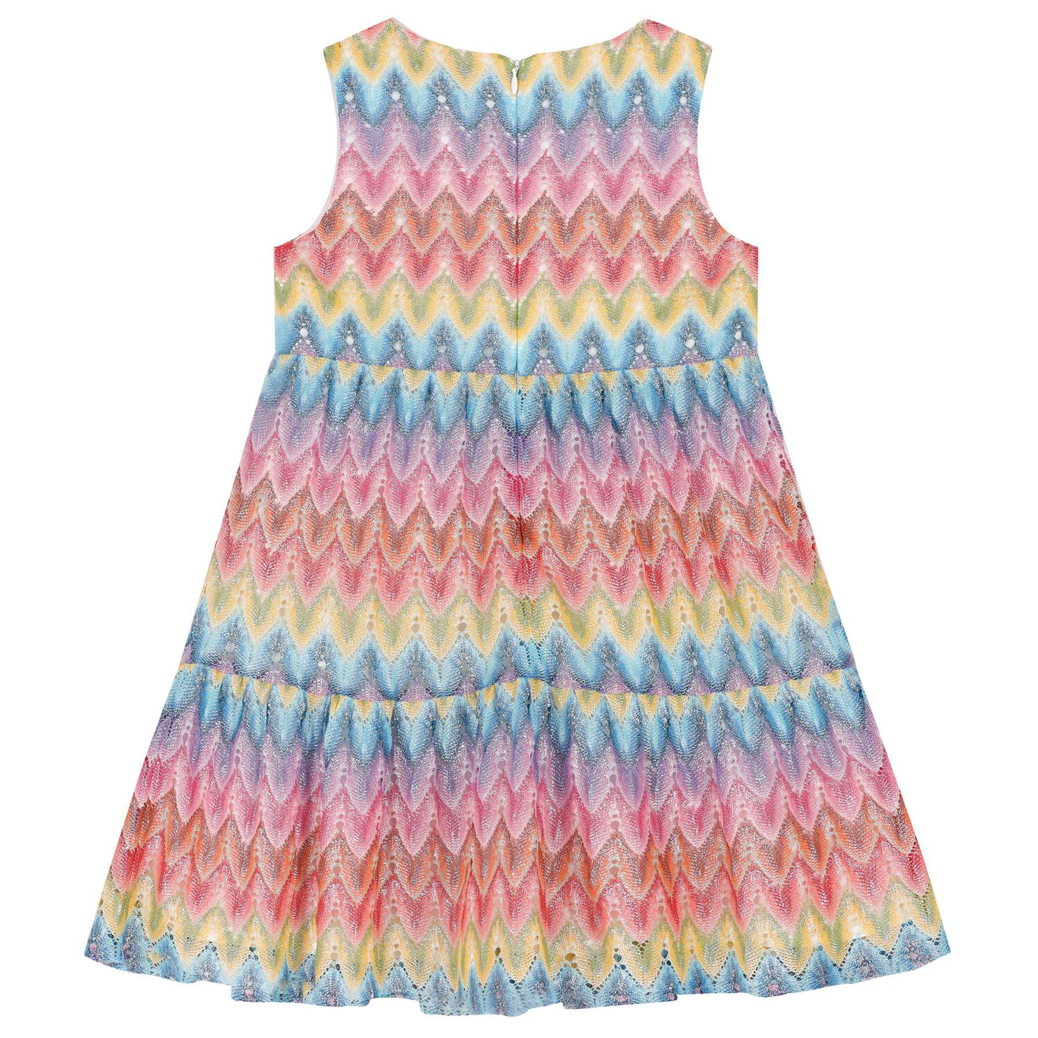 Girls Multi-Colored Zigzag Dress, 1, hi-res