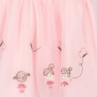 Baby Girls Pink Tulle Dress, 1, hi-res