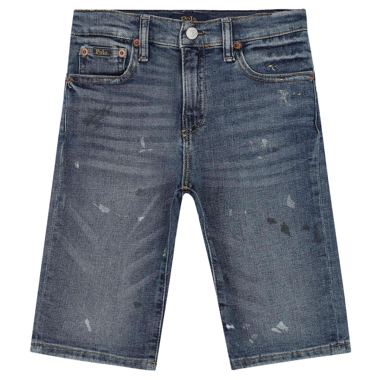 Boys Blue Denim Shorts, 1, hi-res image number null