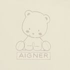 Beige & White Teddy Bear Baby Nest, 1, hi-res